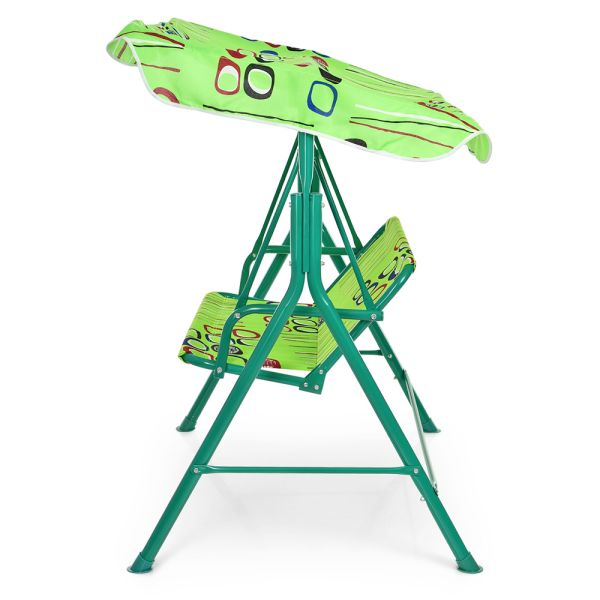 Садові гойдалки M4019, для дітей, зелена — фото 2